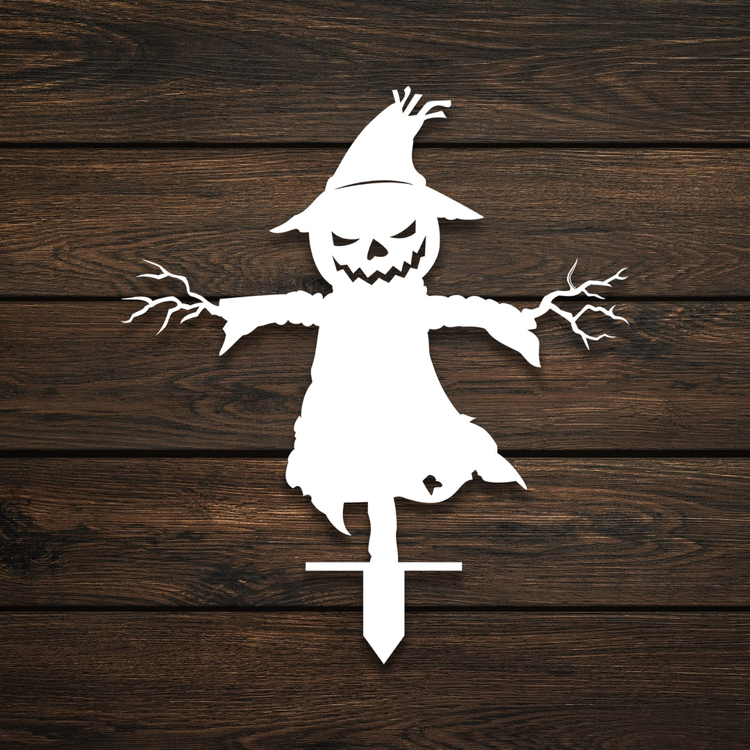 Scarecrom Metal Garden Sign