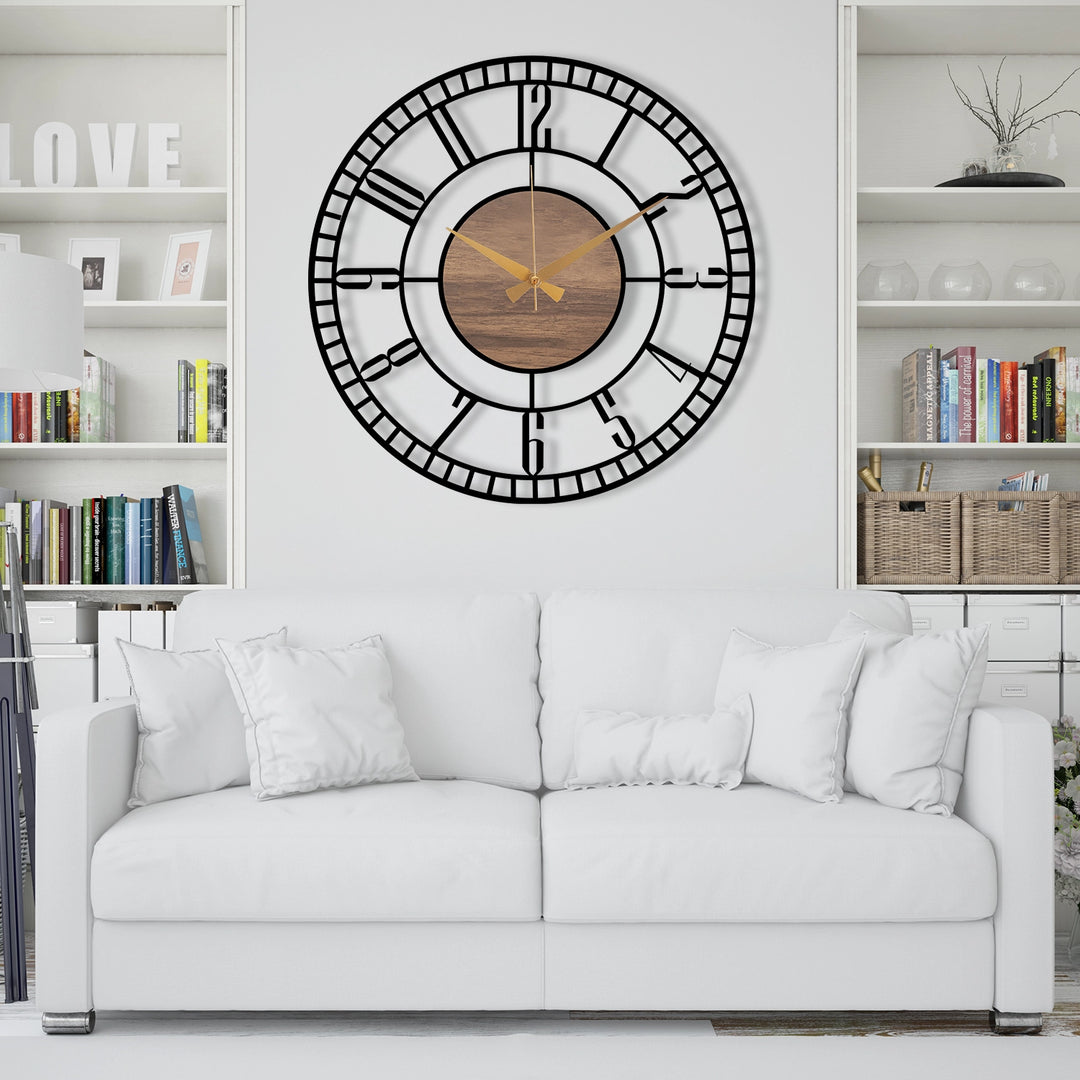 HOLLOW DECORATIVE METAL WALL CLOCK