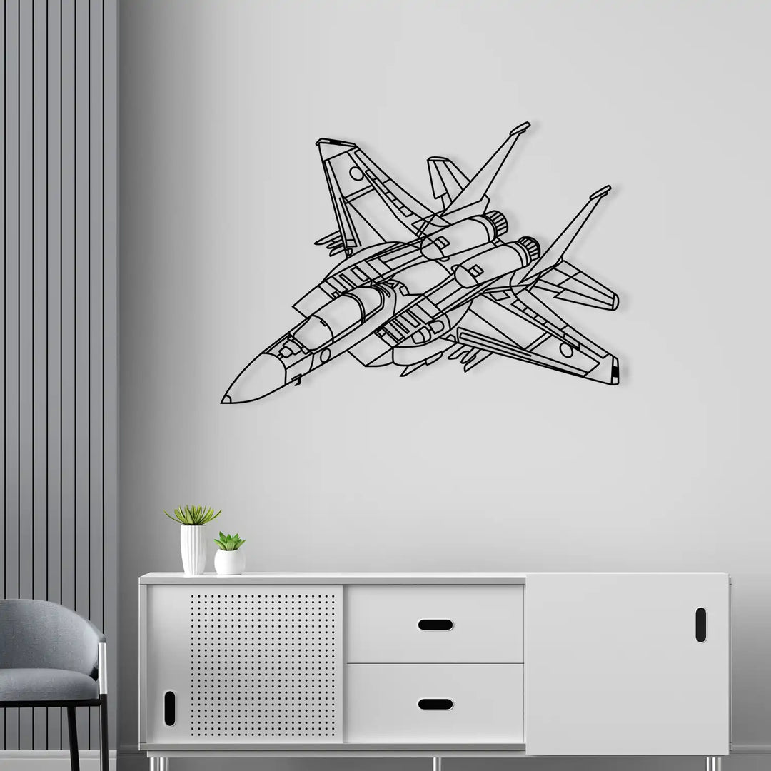 Intricate jet design showcasing wings, cockpit, and aerodynamic structure.