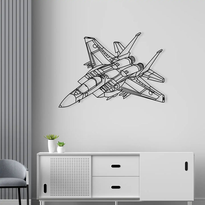Intricate jet design showcasing wings, cockpit, and aerodynamic structure.