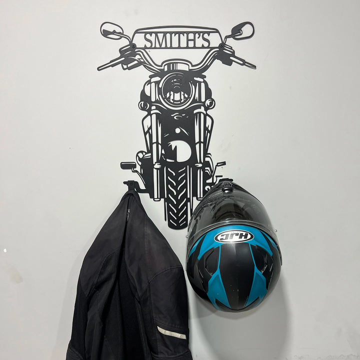 Custom Helmet Holder Motorcycle Custom Metal Wall Art