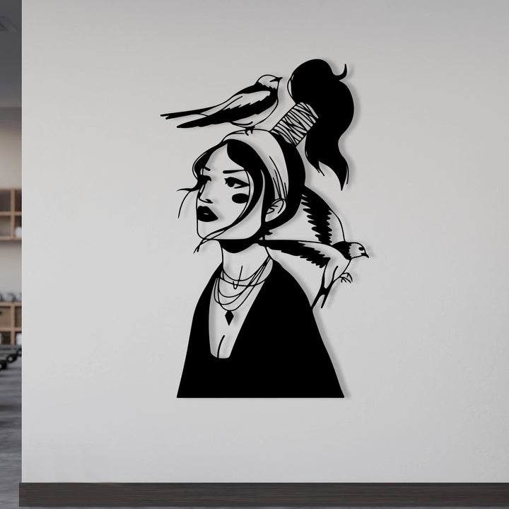 A metal wall panel designed by combining classic and modern anime characters.