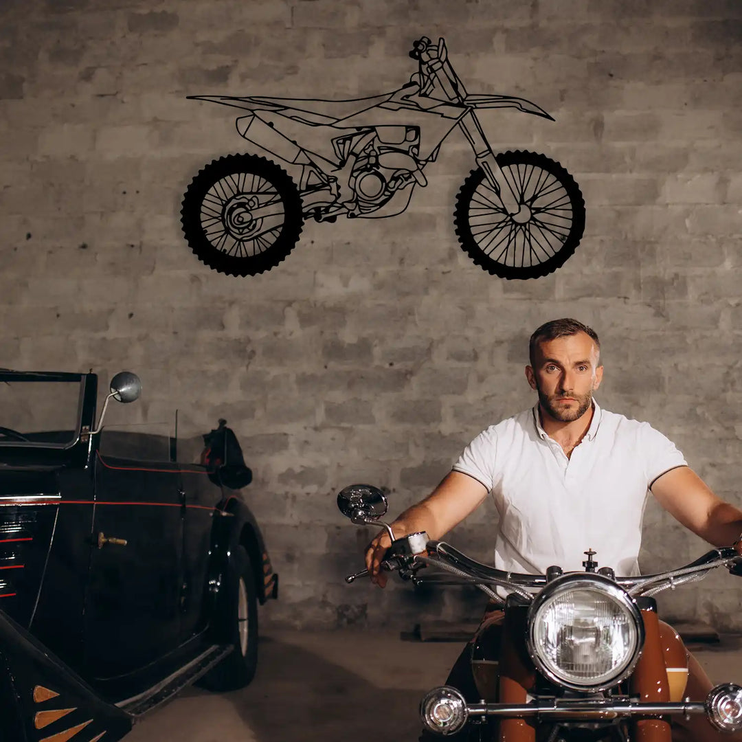 Durable and stylish dirt bike wall art perfect for enthusiasts’ spaces.
