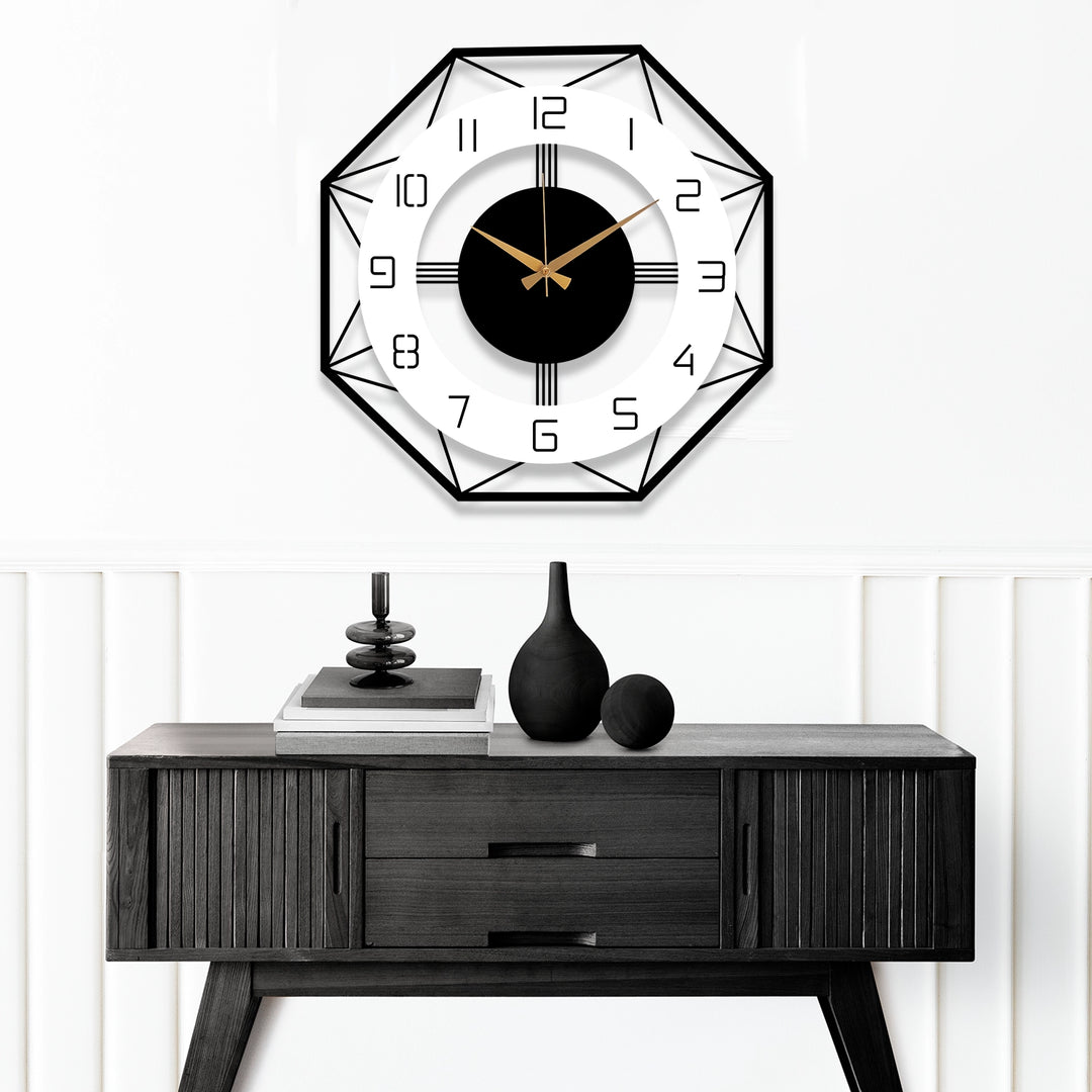 MODERN METAL WALL CLOCK