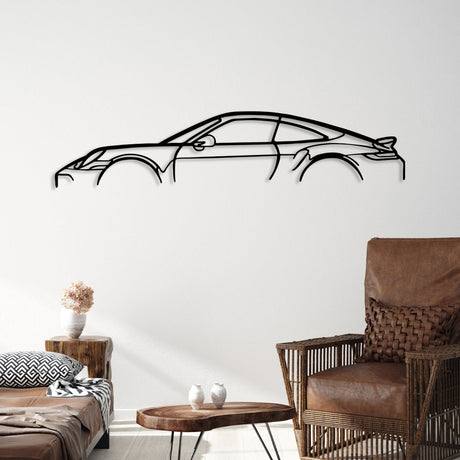 911 Turbo S 992 Metal Car Silhouette Wall Art - BrossHome Metal Wall Art