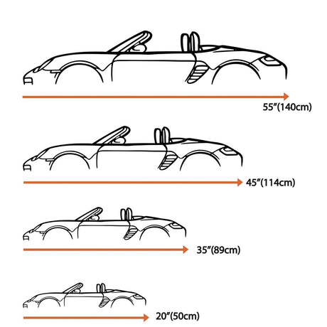 987 Boxster Metal Car Silhouette for Wall - BrossHome Metal Wall Art
