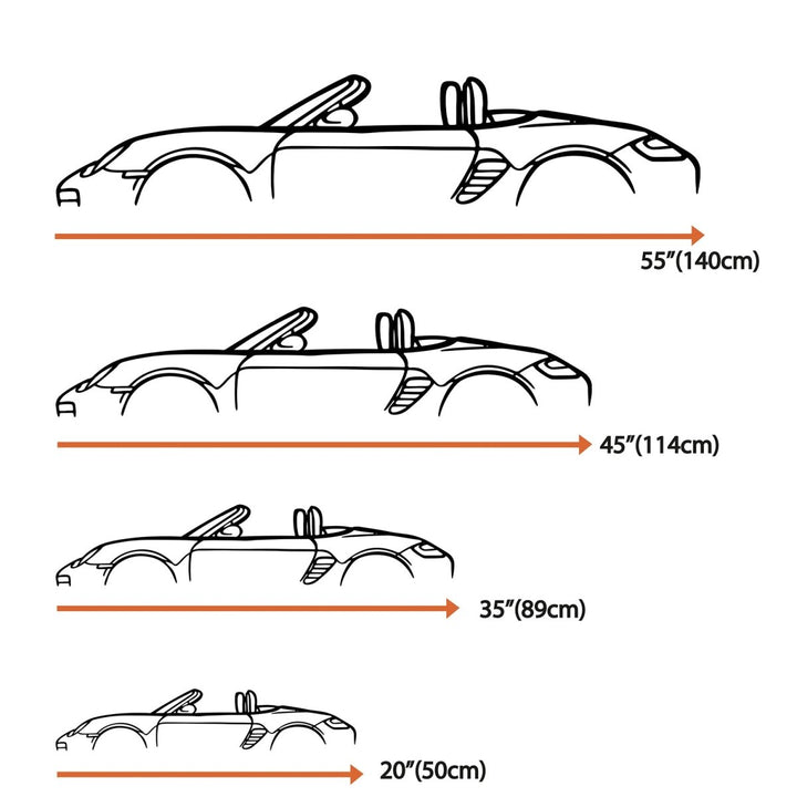 987 Boxster Metal Car Silhouette for Wall - BrossHome Metal Wall Art