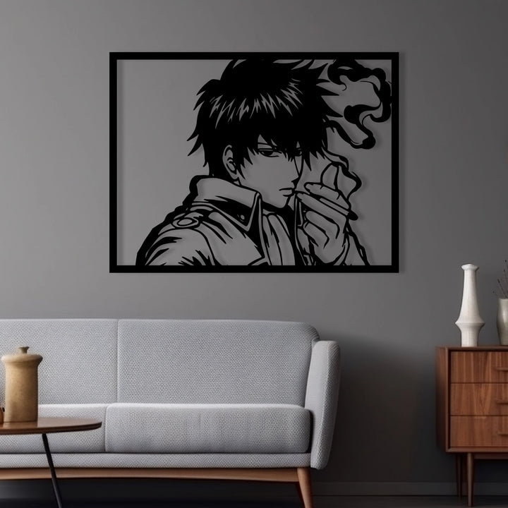 Personalized anime-themed metal artwork for home and office decor