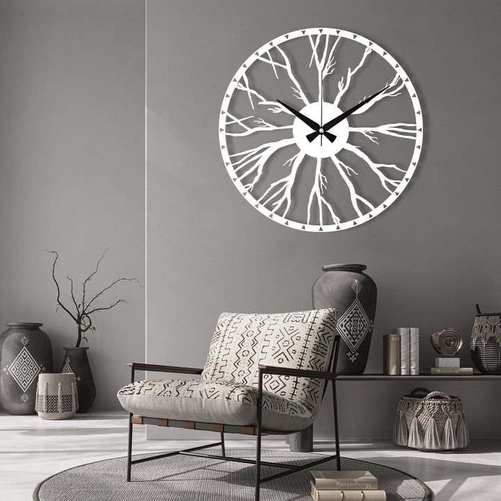 ROOT ENCLOSED METAL WALL CLOCK - 9