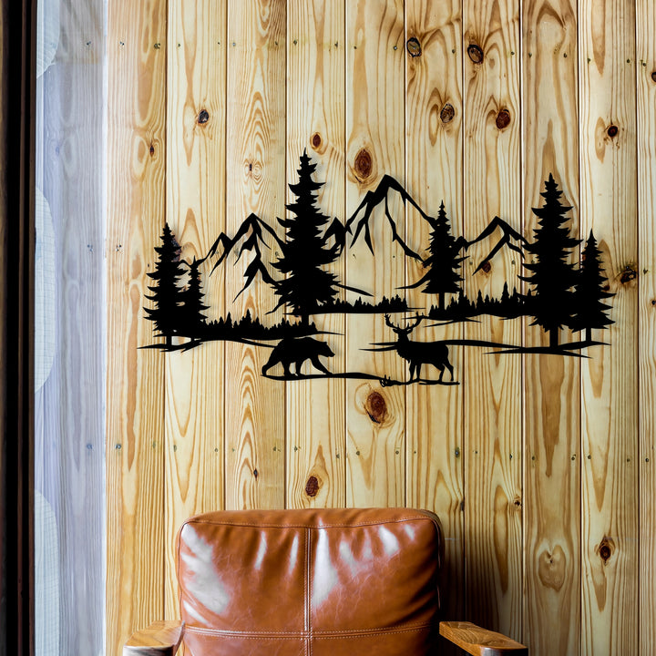 Mountain Serenity Metal Wall Decor - 3