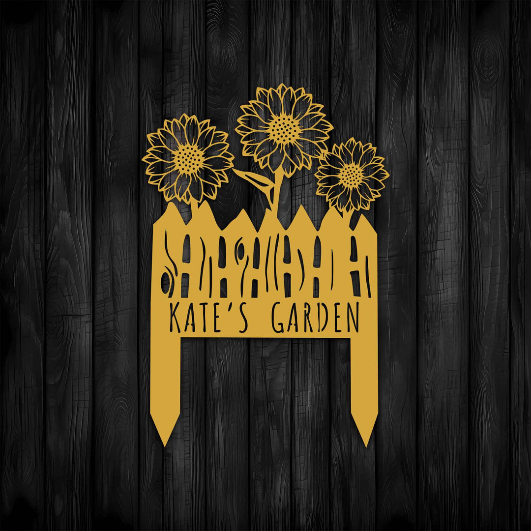 Sunflower Metal Garden Stake