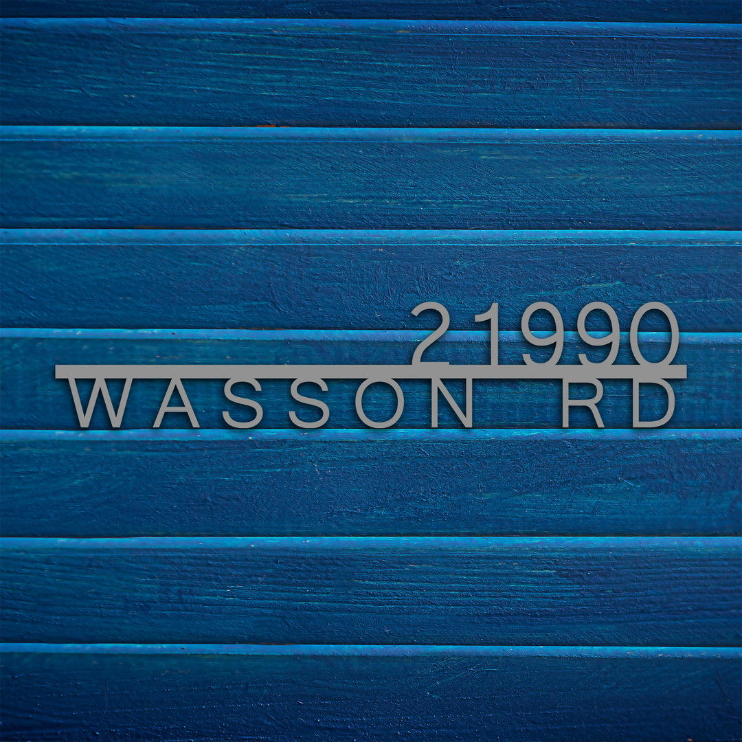 Metal Address Sign for House
