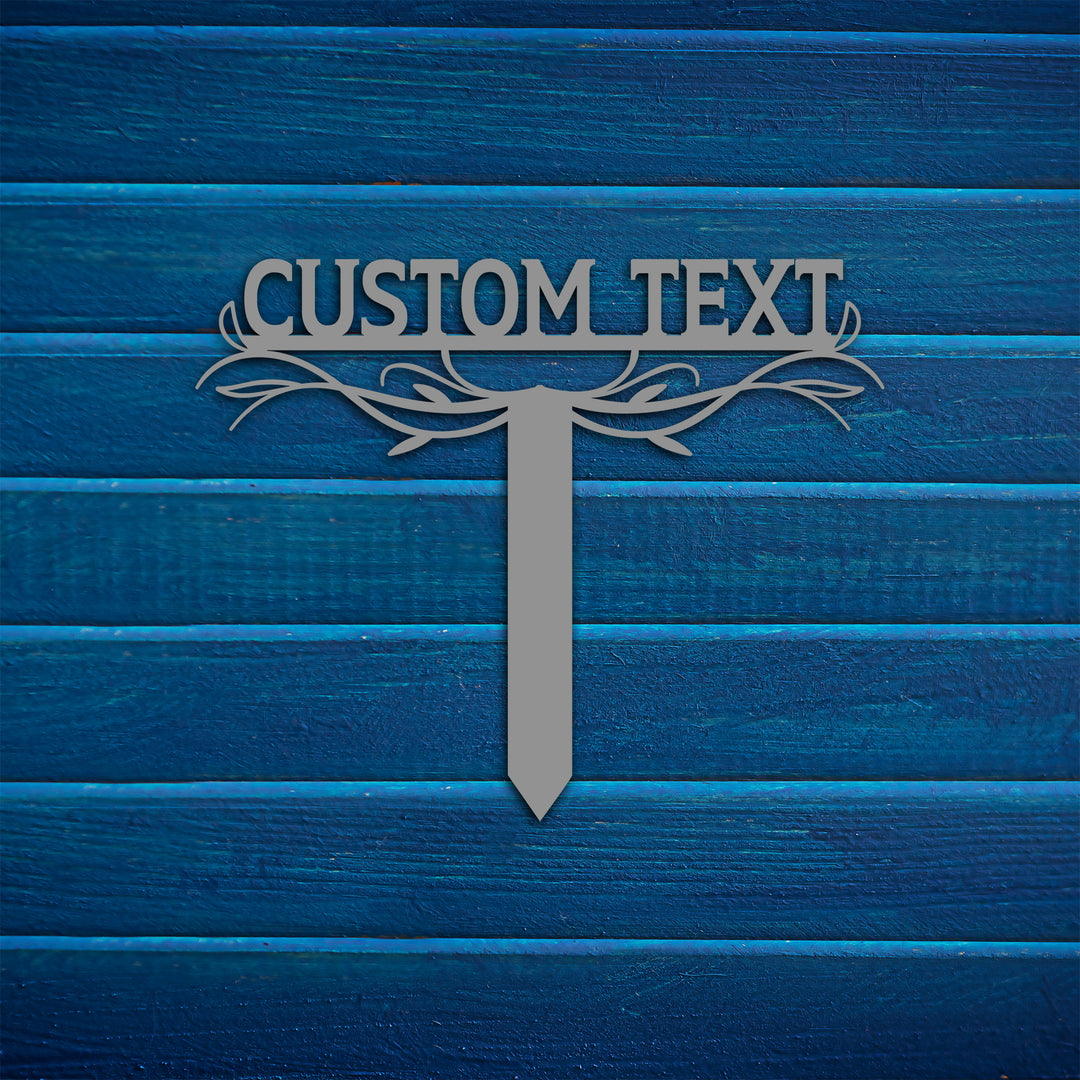 Custom Stake Metal Garden Sign