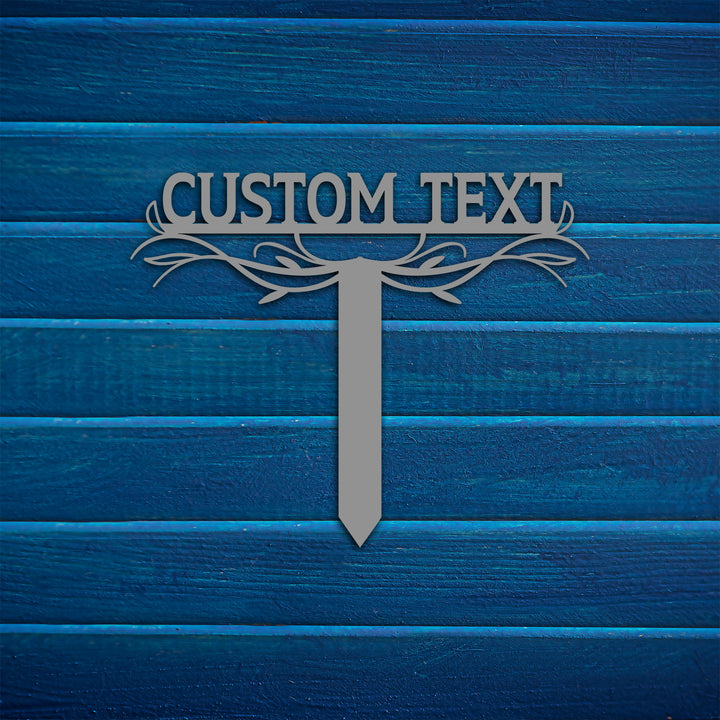 Custom Stake Metal Garden Sign