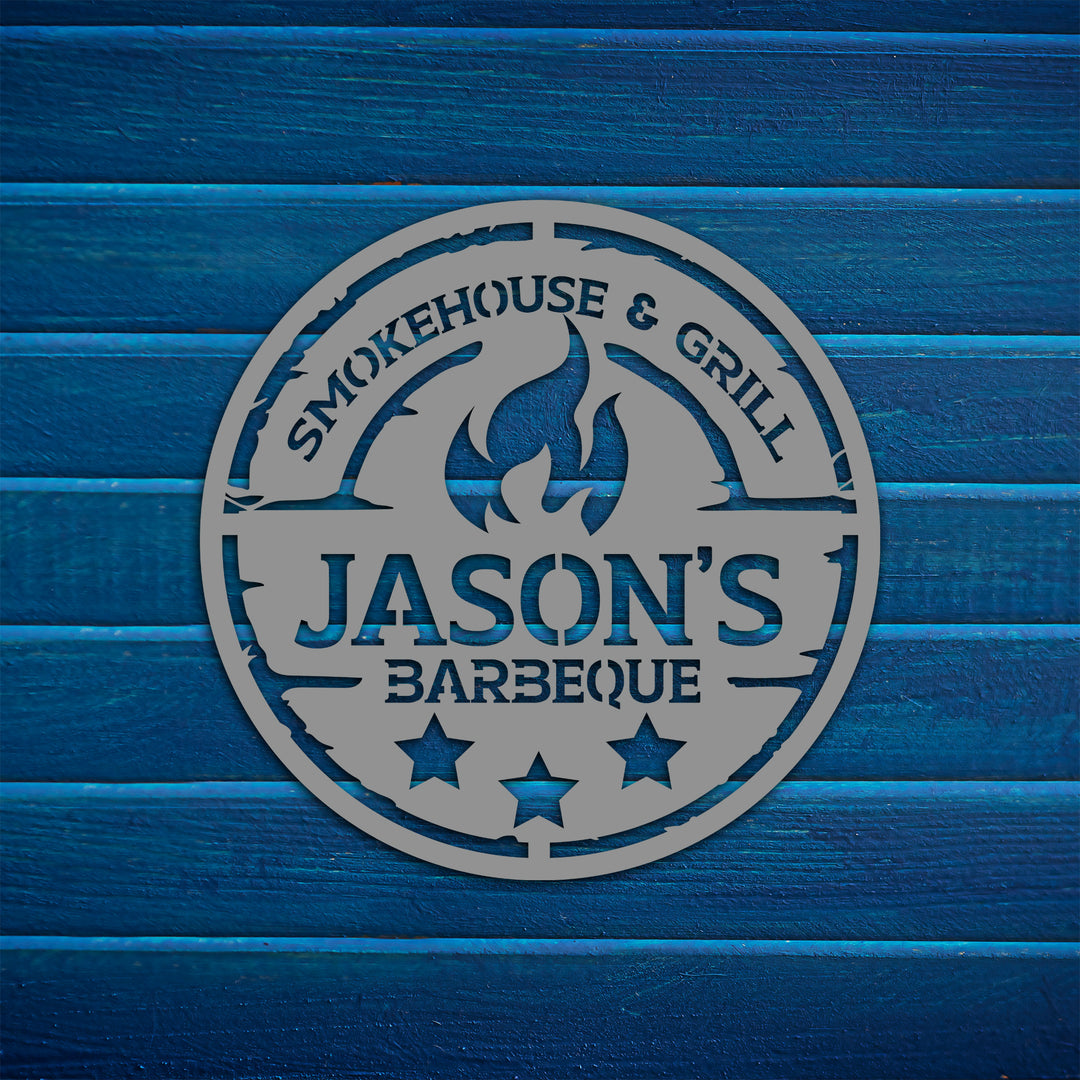 Personalized Metal Bbq Sign
