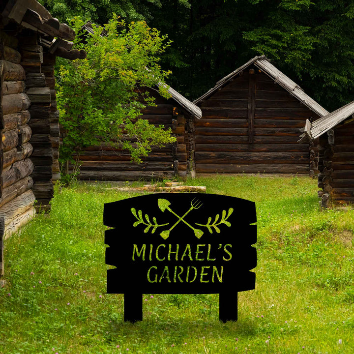 Garden Tools Custom Stake Metal Garden Sign