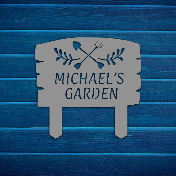 Garden Tools Custom Stake Metal Garden Sign