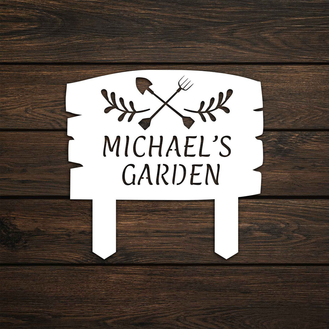 Garden Tools Custom Stake Metal Garden Sign