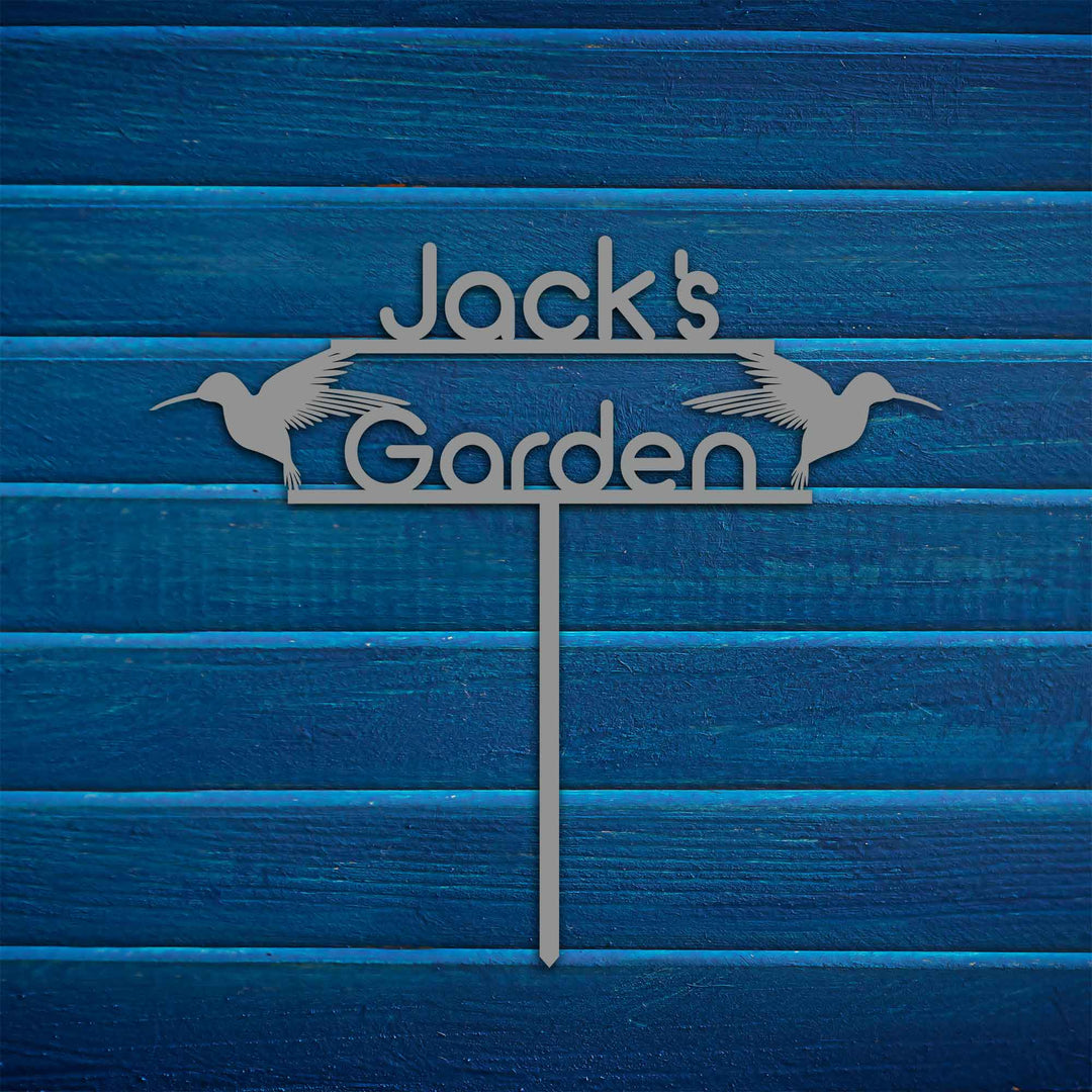 Birds Custom Stake Metal Garden Sign