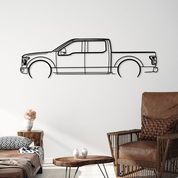 Truck Metal Sign (F150) - Metal Car Silhouette Wall Art