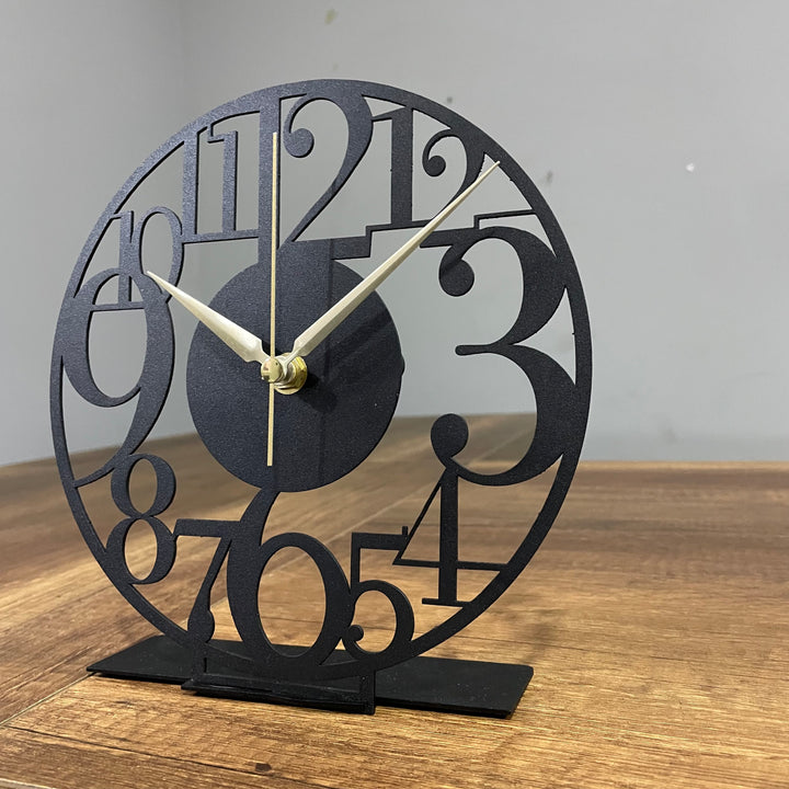 Bold Numeral Tabletop Clock With Modern Design - 6