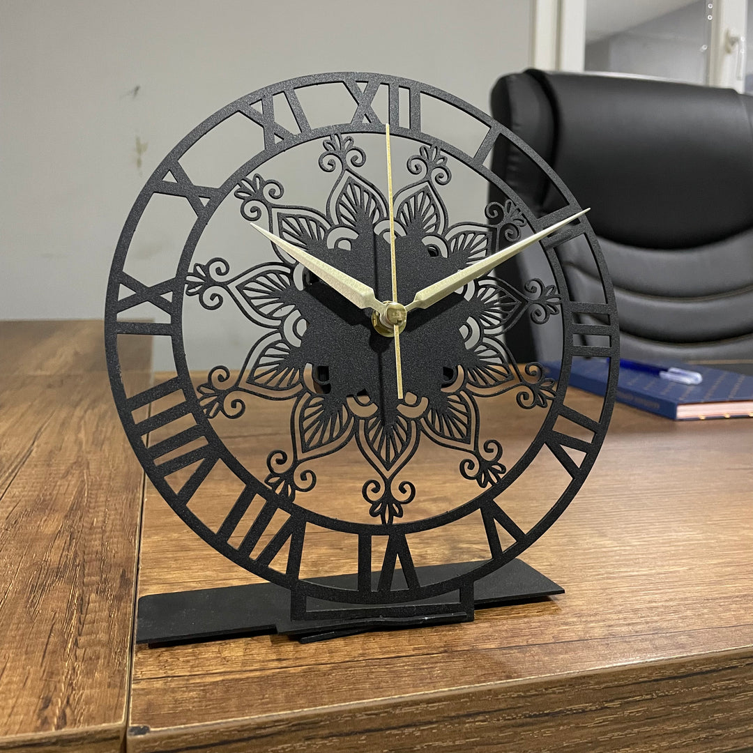 Mandala Roman Desk Clock - 5