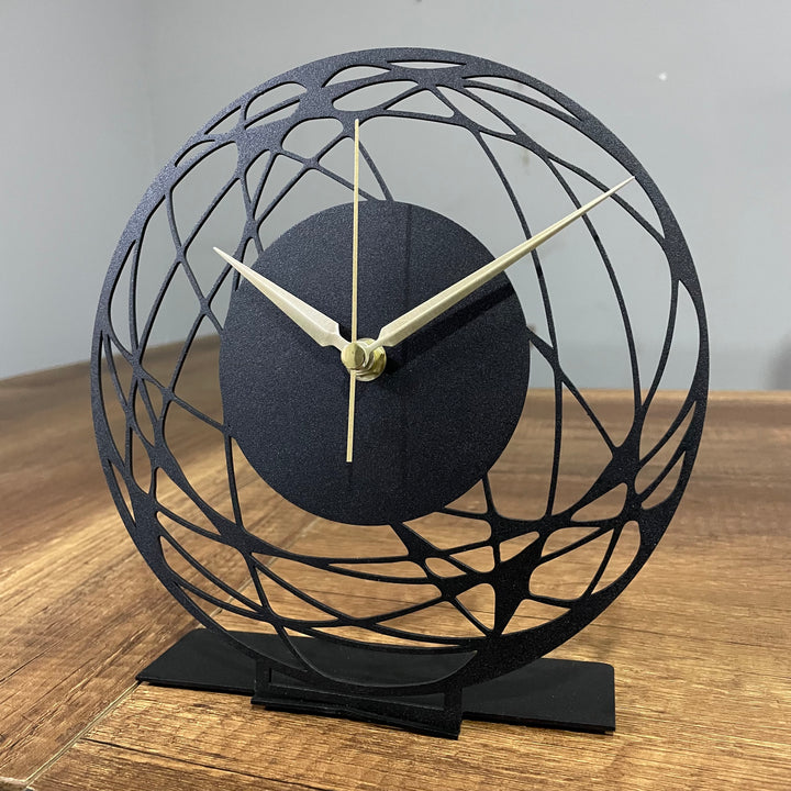 Abstract Artistic Tabletop Clock With Intricate Design - 3