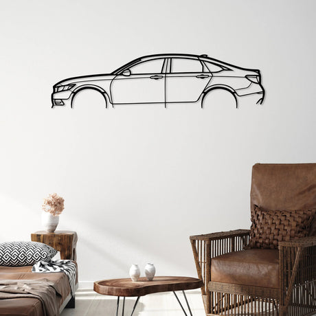 Accord Car Silhouette Metal Wall Art - BrossHome Metal Wall Art