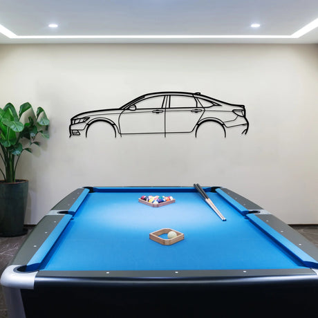 Accord Car Silhouette Metal Wall Art - BrossHome Metal Wall Art