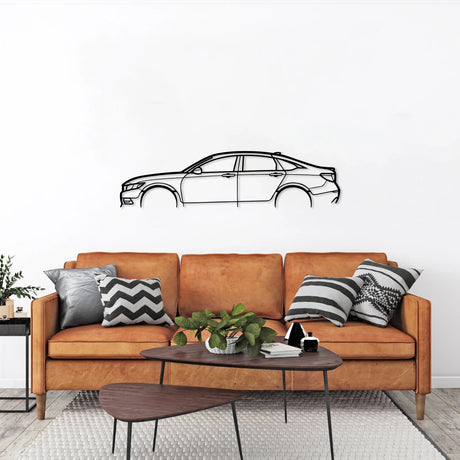 Accord Car Silhouette Metal Wall Art - BrossHome Metal Wall Art