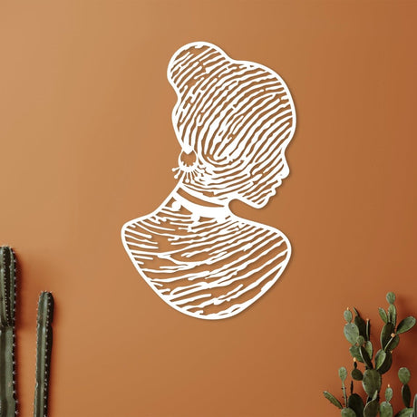 African American Woman Wall Art - BrossHome Metal Wall Art