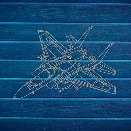 Air Force Jet Wireframe Metal Wall Art - BrossHome Metal Wall Art