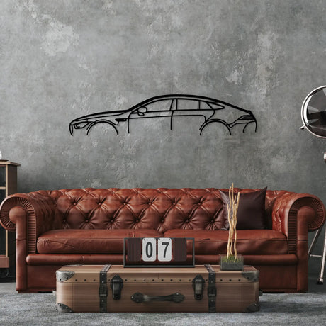 AMG GT6 Metal Car Silhouette Wall Art - BrossHome Metal Wall Art