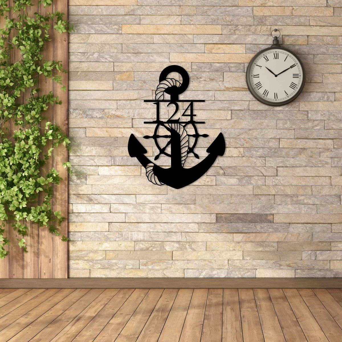 Anchor Metal Wall Art - BrossHome Metal Wall Art