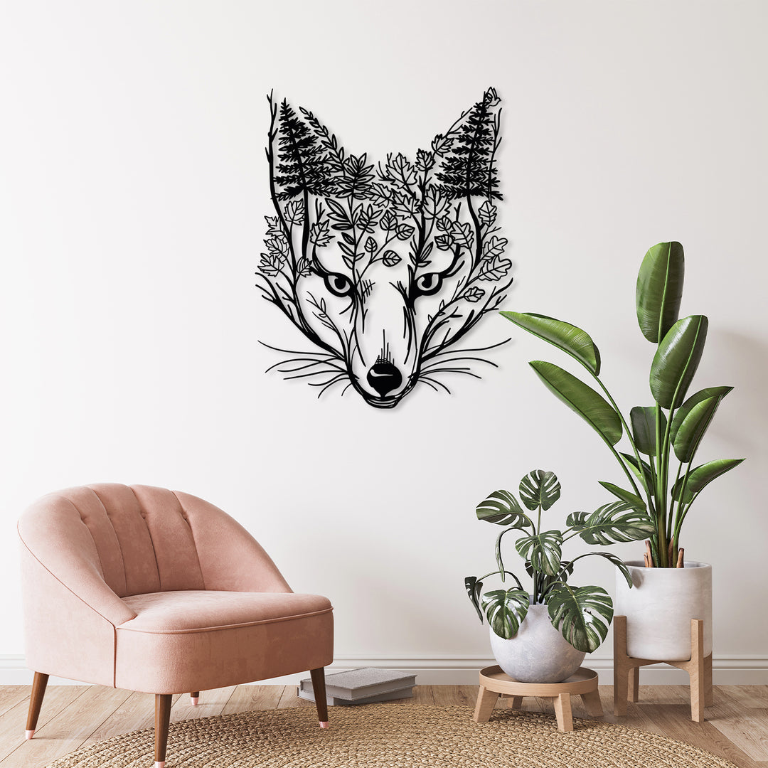 Fox Metal Wall Art