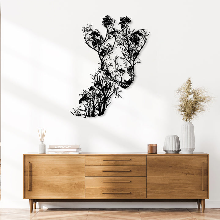 Giraffe Metal Wall Art