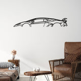 Aventador SVJ Metal Car Silhouette Wall Art - BrossHome Metal Wall Art