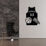 Basketball Jersey Name Custom Wall Art Decor - BrossHome Metal Wall Art