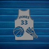 Basketball Jersey Name Custom Wall Art Decor - BrossHome Metal Wall Art