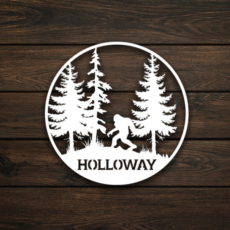 Big Foot Metal Garden Sign - BrossHome Metal Wall Art