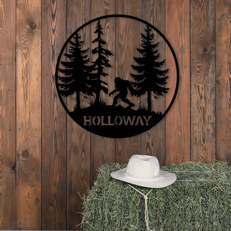 Big Foot Metal Garden Sign - BrossHome Metal Wall Art