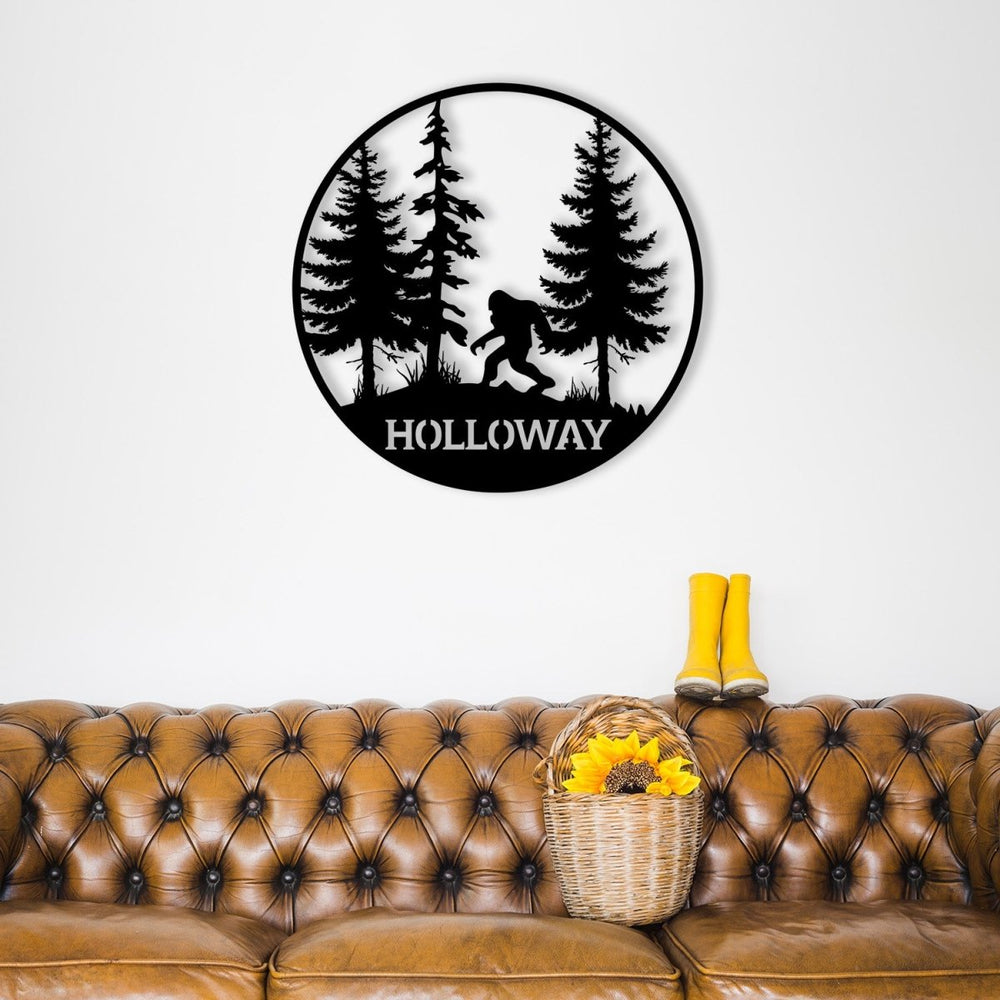 Big Foot Metal Garden Sign - BrossHome Metal Wall Art