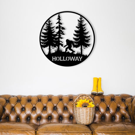 Big Foot Metal Garden Sign - BrossHome Metal Wall Art