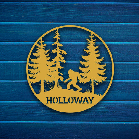 Big Foot Metal Garden Sign - BrossHome Metal Wall Art