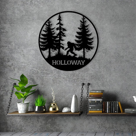 Big Foot Metal Garden Sign - BrossHome Metal Wall Art