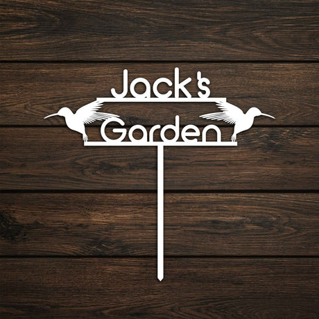 Birds Custom Stake Metal Garden Sign - BrossHome Metal Wall Art