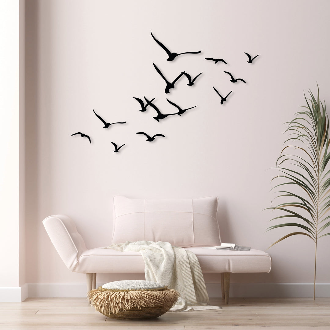 Flying Birds Metal Wall Art