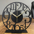 Bold Numeral Tabletop Clock With Modern Design - BrossHome Metal Wall Art