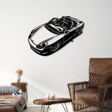 Boxster 986 Car Silhouette Metal Wall Art - BrossHome Metal Wall Art
