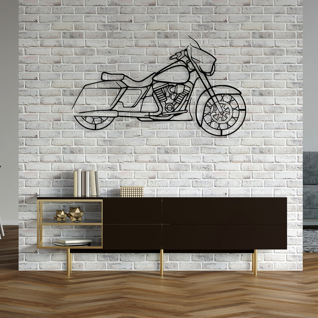 Street Glide - Motorcycle Metal Silhouette Wall Art